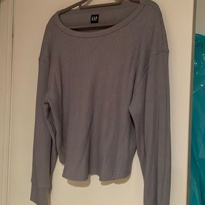 Lightweight waffle light blue top from the GAP.